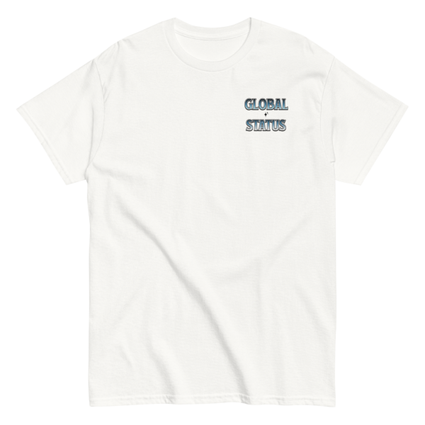 Global Status Men’s White T-Shirt - Sky